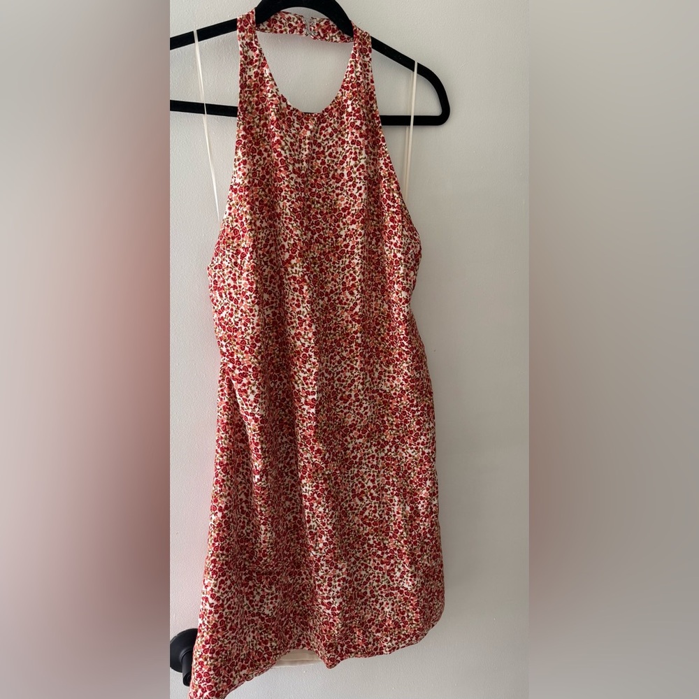 Reformation Red Floral Mini Dress - Picture 7 of 9